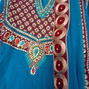 Anarkali with dupatta n bottom